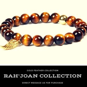 Rah'Joan Collection Natural Tiger Eye Feather